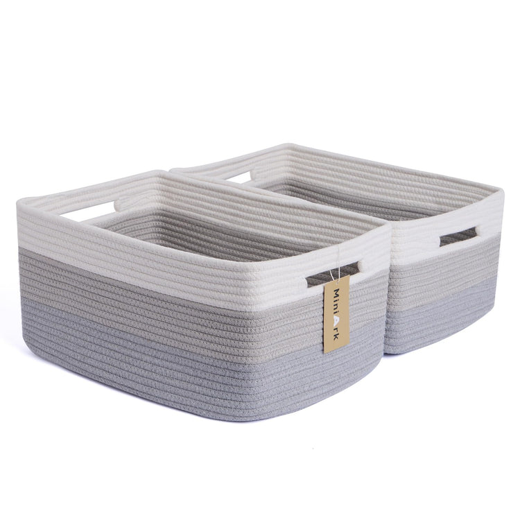 Large Storage Baskets for Shelves (2 Count)