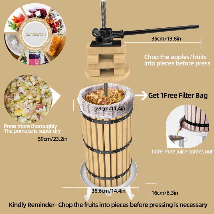 Fruit Press 7.9 Gallon