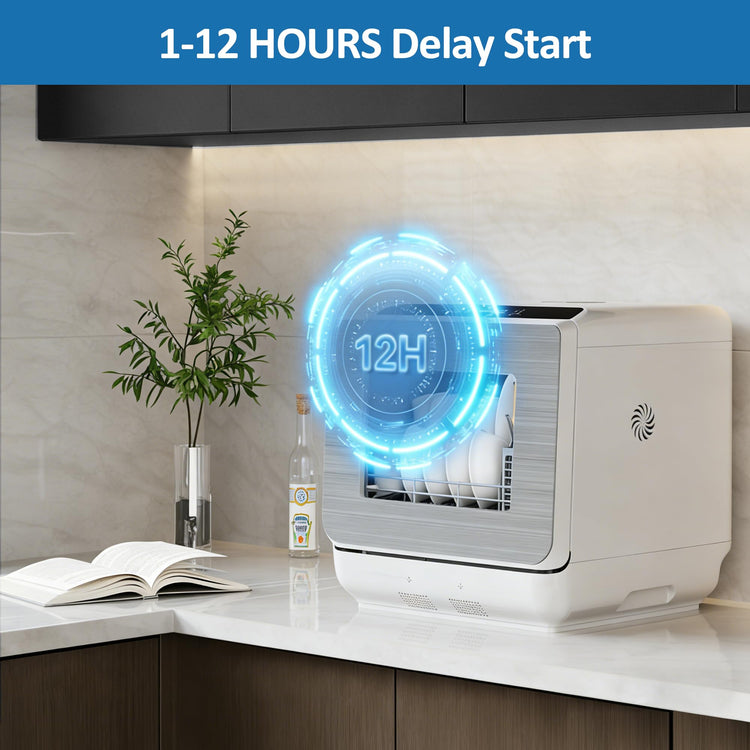 18" Compact Countertop Dishwasher with 6 Modes