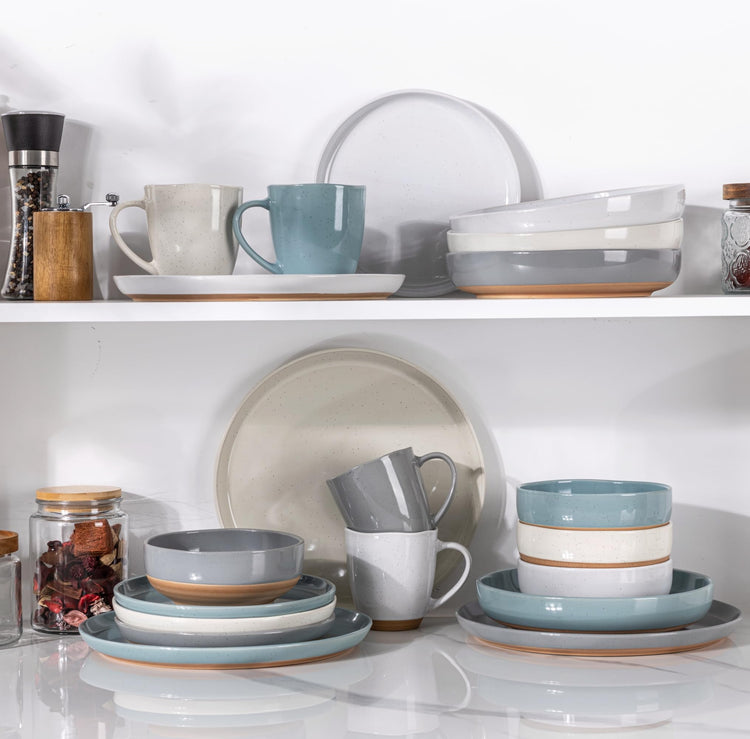 8.75'' Large Ceramic Pasta Bowls (4 Count)