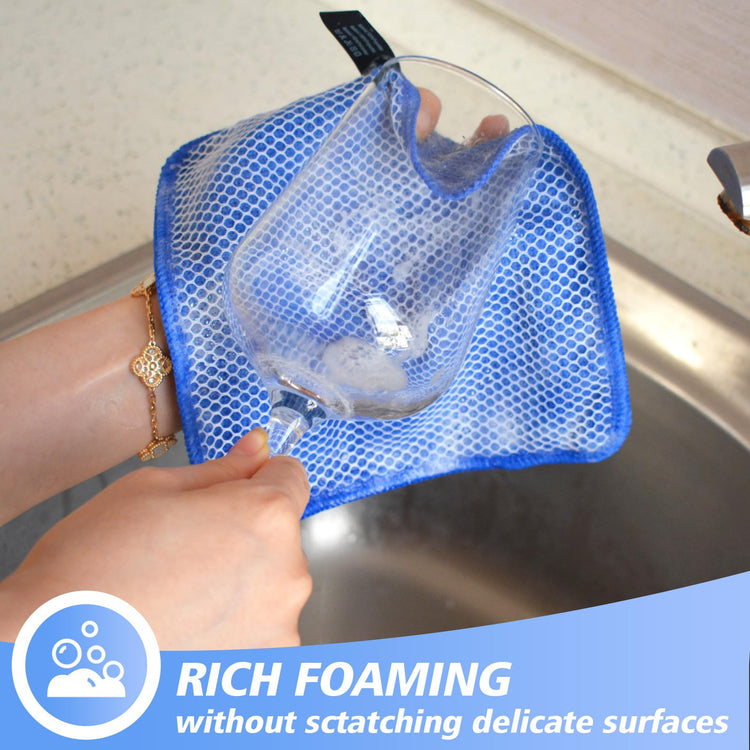 Dish Cloths for Washing Dishes with Scrub Side (9 Count)