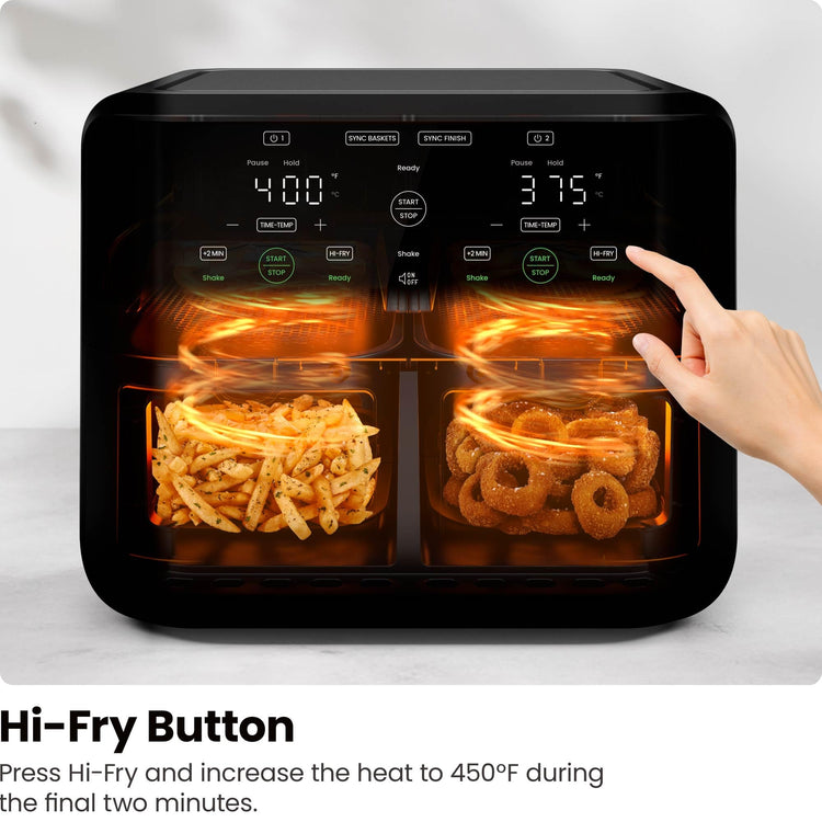 6 Quart Dual Basket Air Fryer (2 Count)