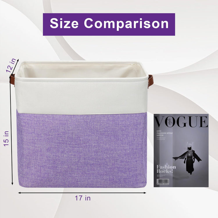 Large Fabric Storage Baskets (3 Count)