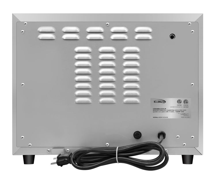 19 in. Countertop Convection Oven for Quarter