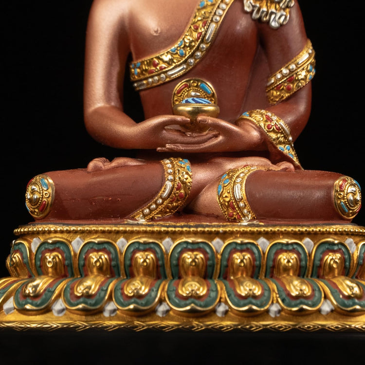 Hand Painted Amitabha Buddha Statue