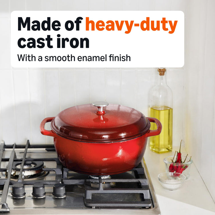 Enameled Cast Iron Dutch Oven Pot with Lid