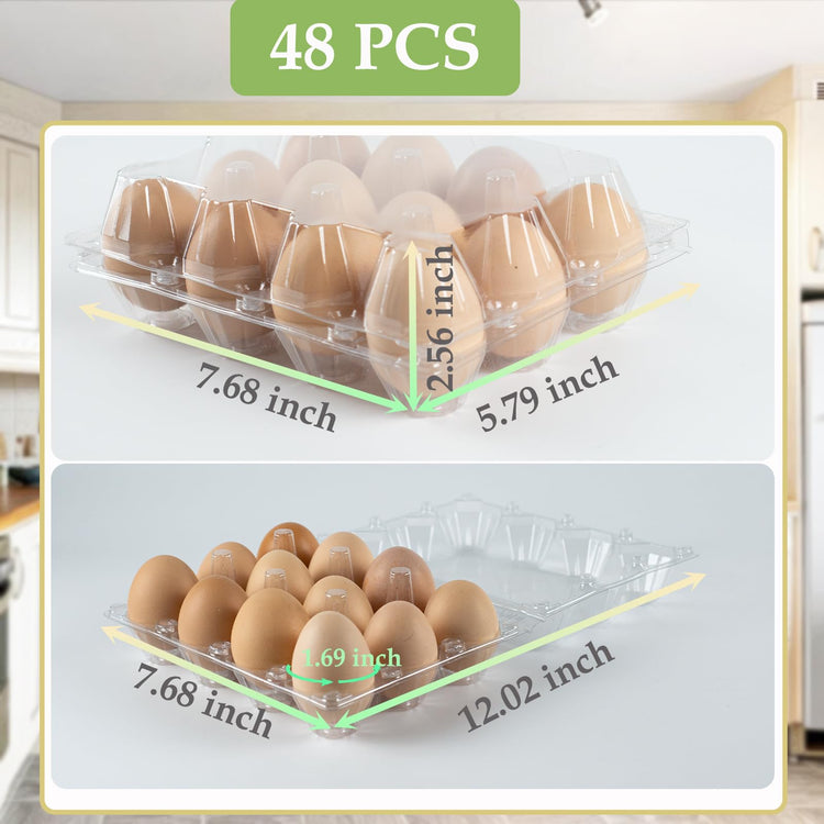 48 Pack Egg Cartons Cheap Bulk 12 Count