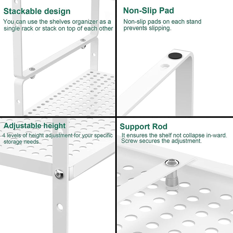 Expandable Cabinet Storage Shelf Organizer Rack