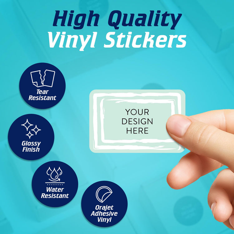 100 Custom Vinyl Stickers (100 Count)