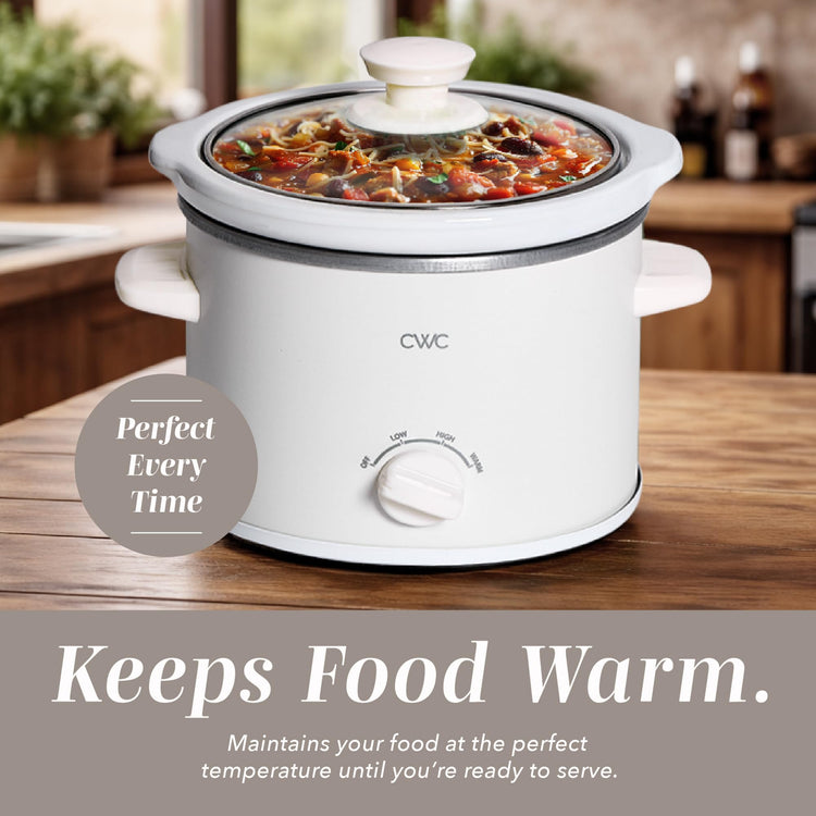 2QT Mini Electric Round Slow Cooker