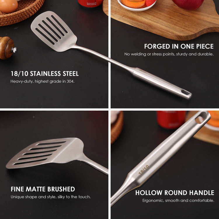 18 10 Stainless Steel Kitchen Utensils Set (8 Count)