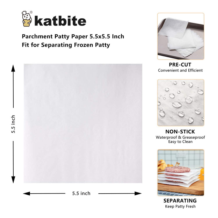 1000 Pcs Burger Patty Paper Squares (1000 Count)