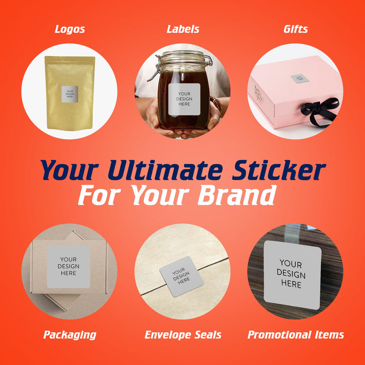 Custom Vinyl Stickers Your Image (100 Count)