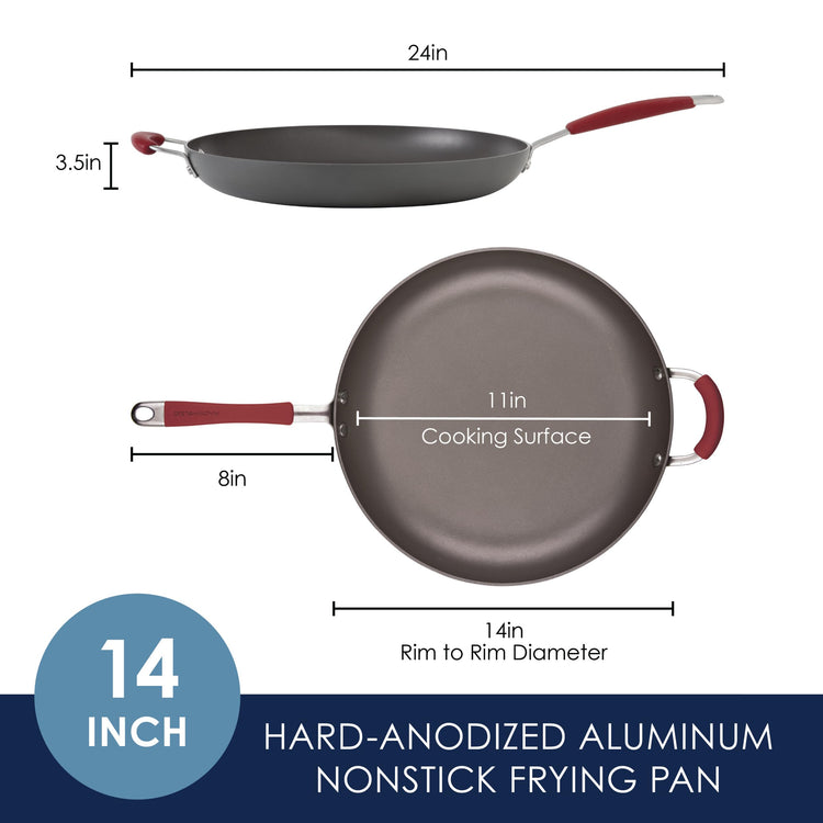 Cucina Hard Anodized Nonstick Frying Pan