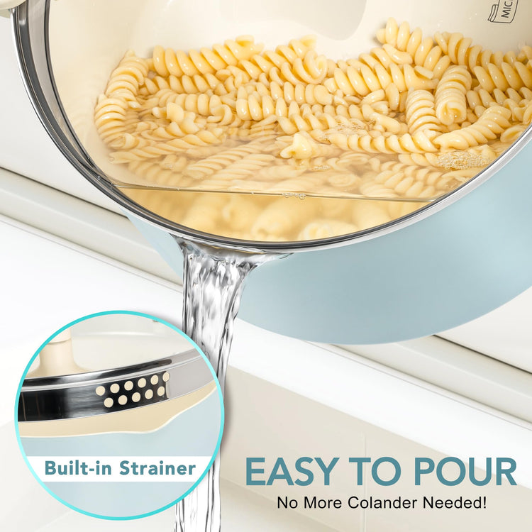 6 Qt Ceramic Nonstick Pasta Pot with Strainer Lid