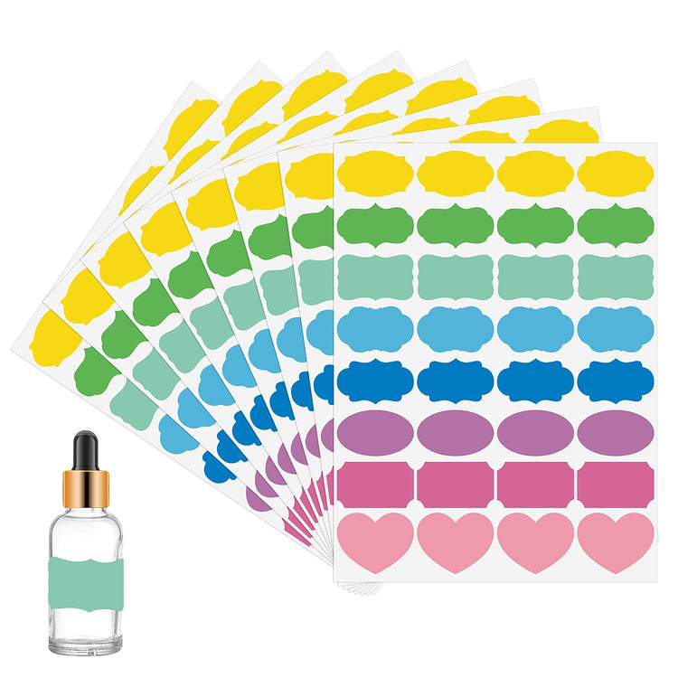 256 Pcs Colored Label Stickers (256 Count)