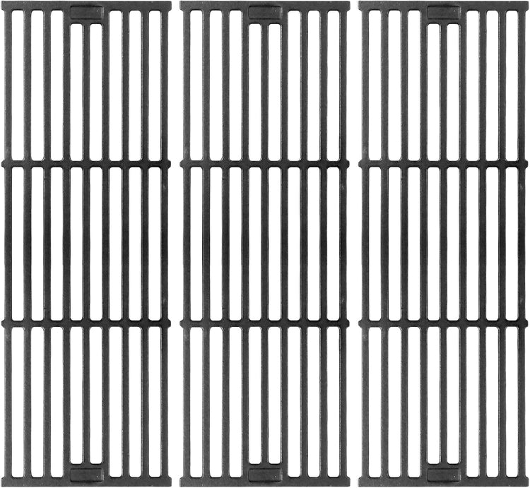 Grill Grates for Char Griller Replacement Parts Cast Iron Chargriller Cooking Grate 2121 2123 2222 2828 3001 3030 3725 4000 5050 5252 5650 9020 Charcoal Smoker Rack BBQ 19 3/4" x 20 1/4"
