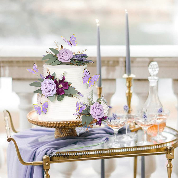 3Pcs Premade Cake Flowers (3 Count)