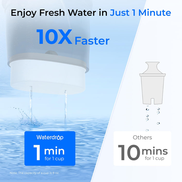 PT 72BL Glass Water Filter Pitcher