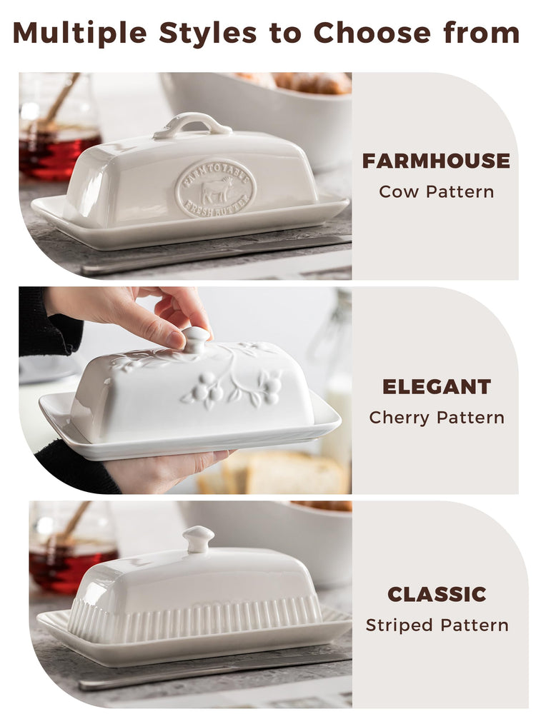 Butter Dish with Lid for Countertop