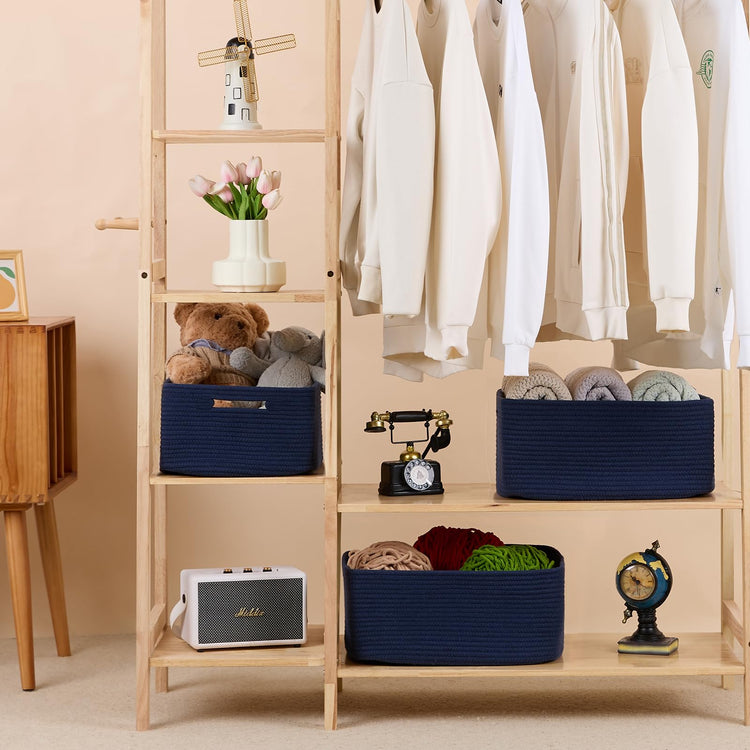 Large Storage Baskets for Shelves (2 Count)