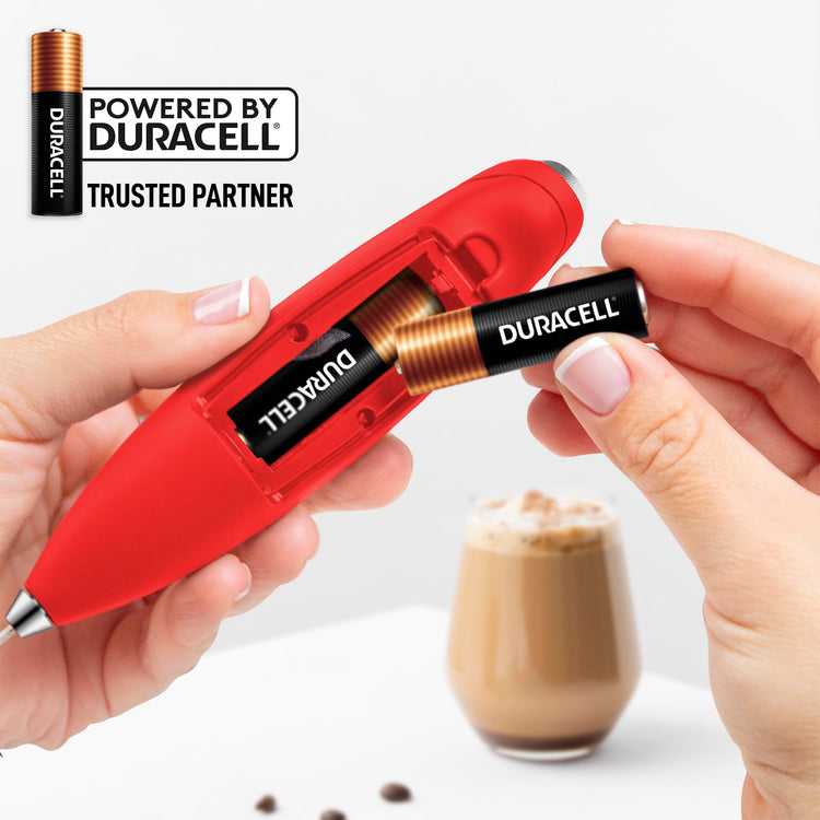 Powerful Milk Frother Wand With Duracell Batteries