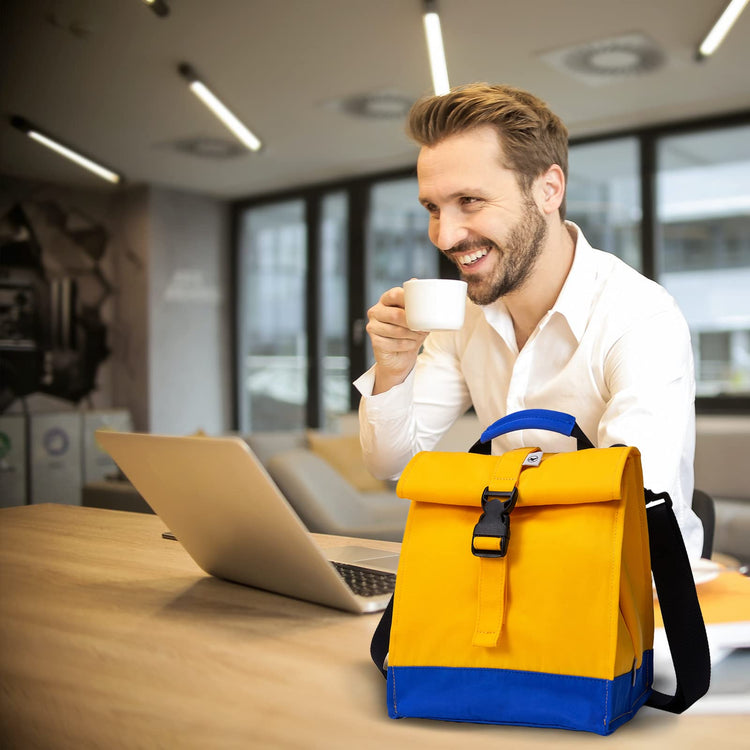 Insulated Lunch Bag Rolltop Lunch Box