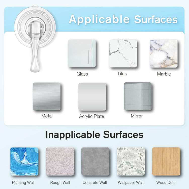 Suction Cup Hooks with Wipes (2 Count)