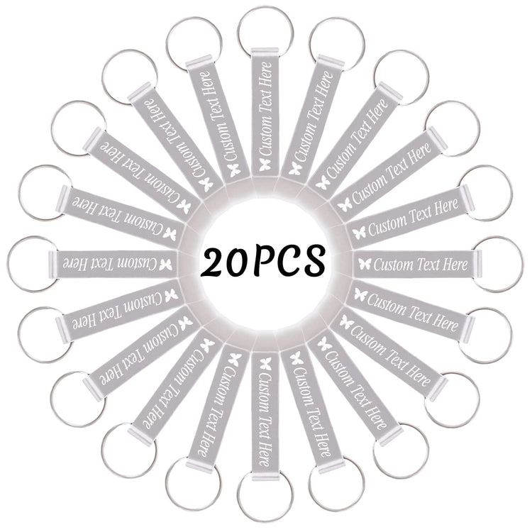 20PCS Personalized Bottle Opener Keychain Bulk Custom Beer Bottle Opener with Logo Text Engraved Wedding Bottle Opener Favors Customized Gifts for Guests Baby Shower Birthday Party