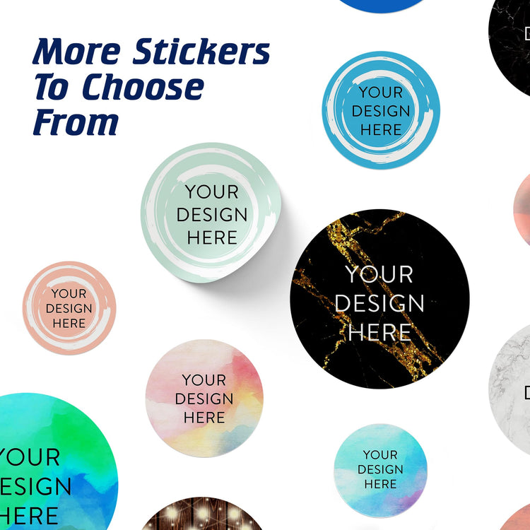 Custom Vinyl Stickers Your Image (100 Count)