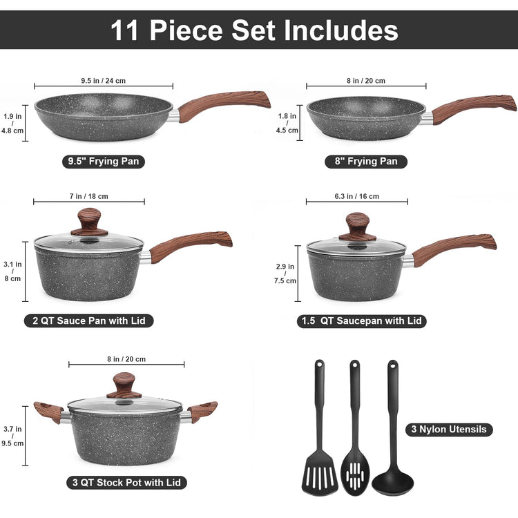 Pots and Pans Set Non Stick