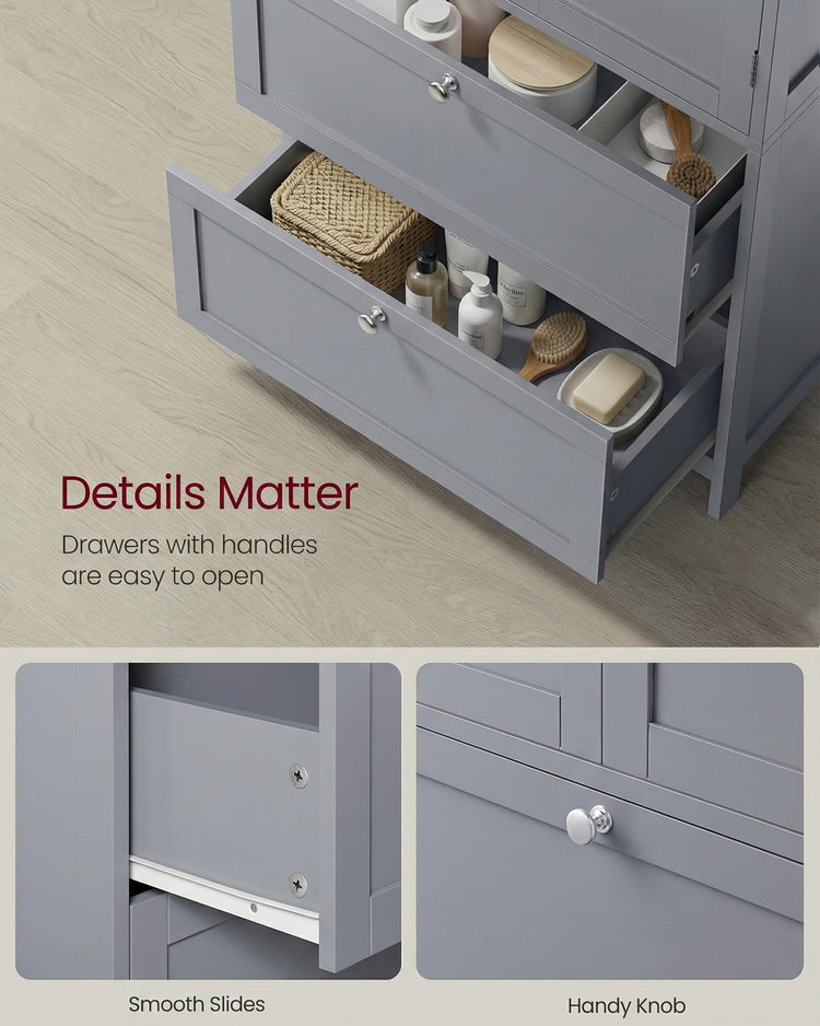 Bathroom Storage Cabinet with 2 Doors