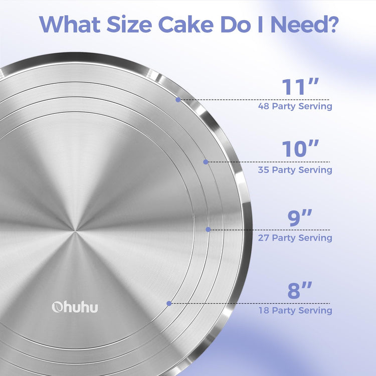 Cake Stand Aluminium 12''Cake Turntable Decorating Bakery Supplies