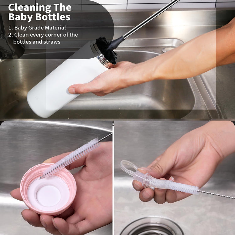 Water Bottle Brush with Straw Cleaner