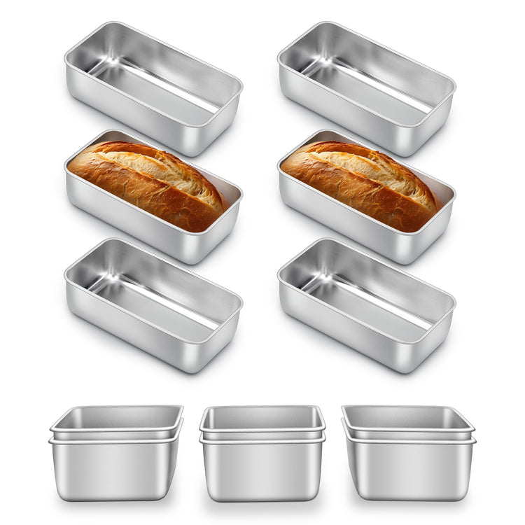 Stainless Steel Loaf Pan Set of 12 (12 Count)