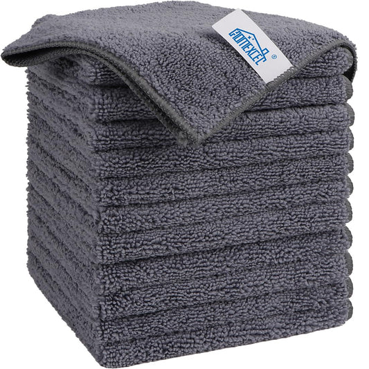 Grey Microfiber Cleaning Cloth (12 Count)