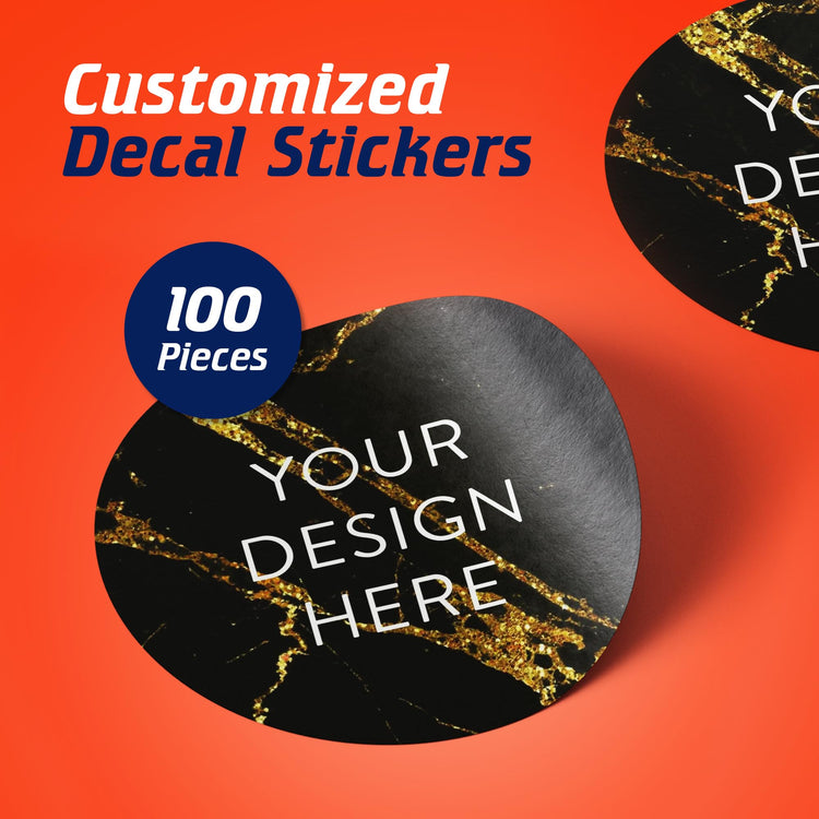 Custom Vinyl Stickers Your Image (100 Count)
