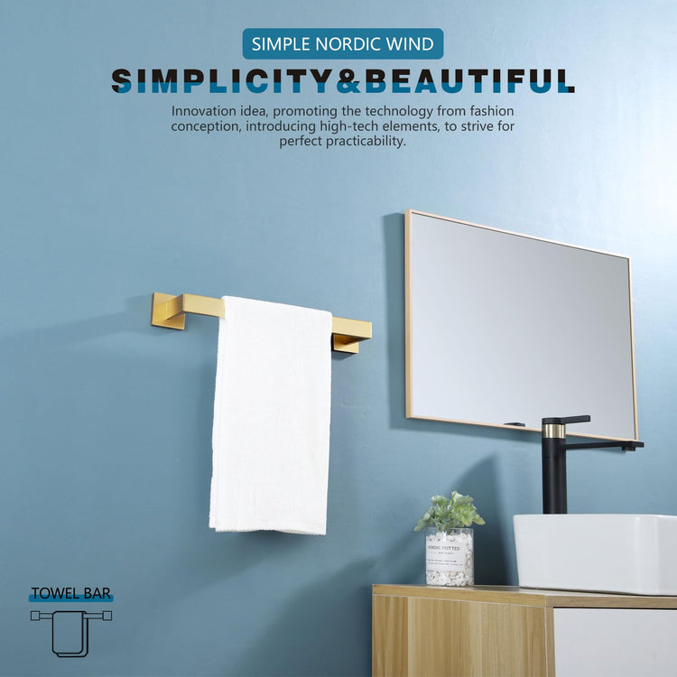 12 Inch Hand Towel Holder Bath Towel Bar Kitchen Dish Cloths Hanger Stainless Steel Wall Mount
