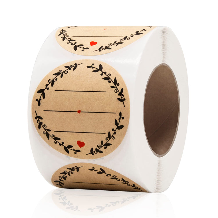 500pcs 2" Label Stickers for Jars and Lids