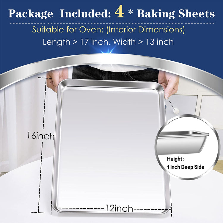 Baking Sheet Pan (4 Count)