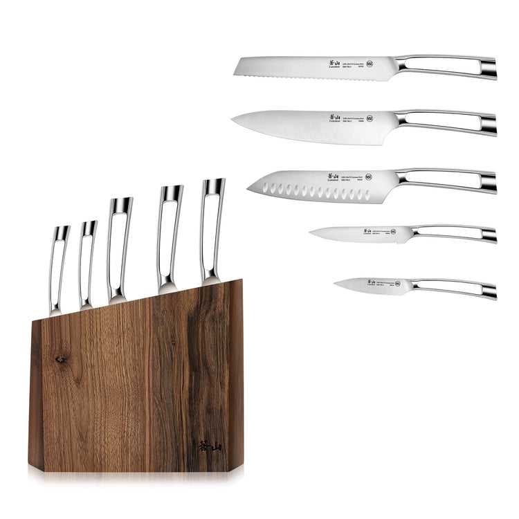 N1 Series 6 Piece German Steel Forged Knife Block Set