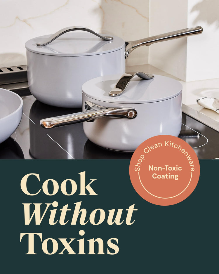 Non Stick Ceramic Sauce Pans with Lids (2 Count)