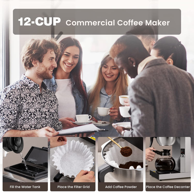 12 Cup Commercial Pour Over Coffee Maker SF (12 Count)