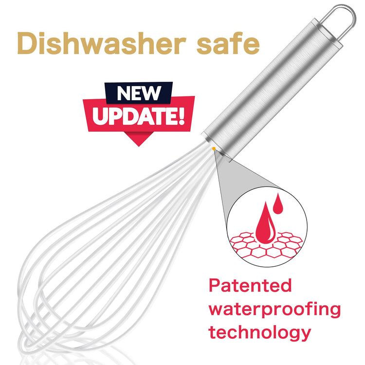 White Silicone Whisk Set of 3 (3 Count)