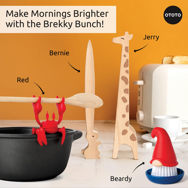NEW OTOTO Jerry the Giraffe Toaster Tongs