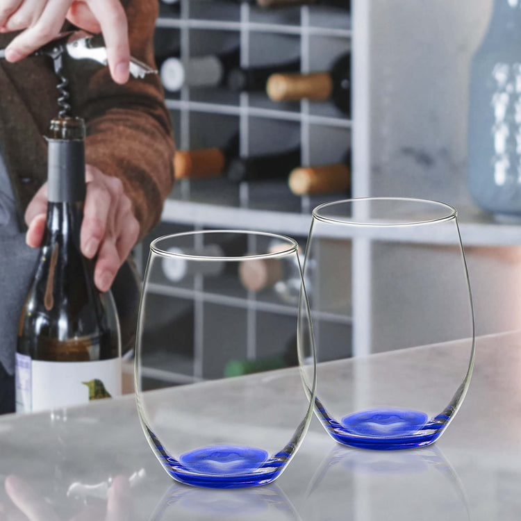 10 ARC Stemless Wine Glasses Set (10 Count)