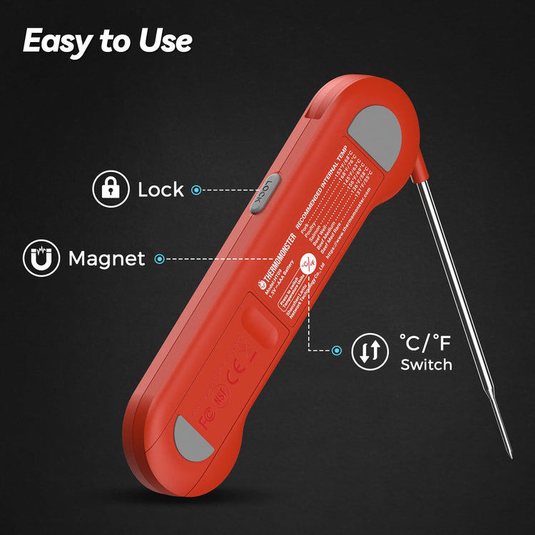 0.5 Sec Instant Read Meat Thermometer Digital for Cooking