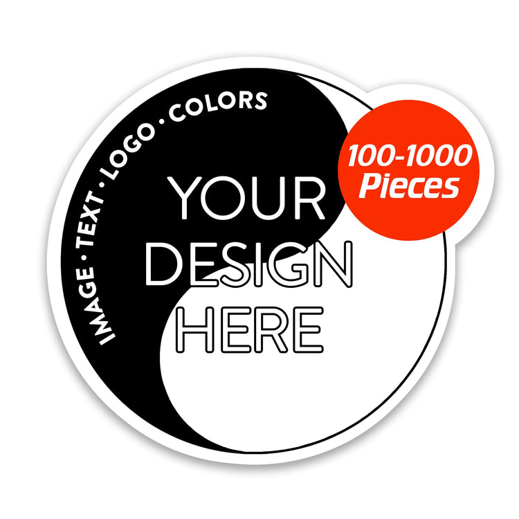 Custom Vinyl Stickers Your Image (100 Count)