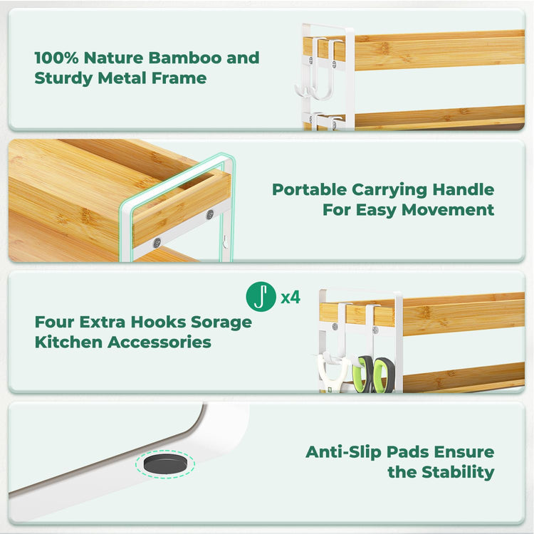 Spice Seasoning Rack Organizer Kitchen Countertop