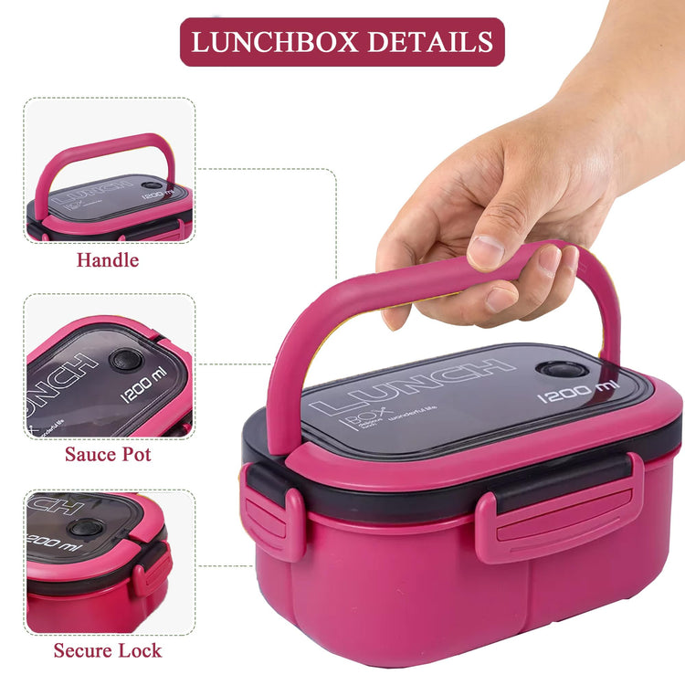Double Layer Bento Box with Cutlery